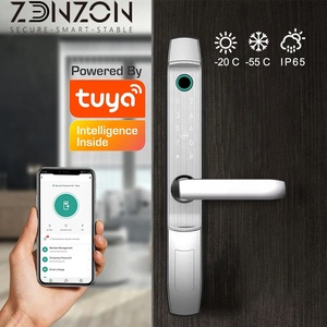 Safety Teeho Keyless <strong>Entry</strong> Digital Fingerprint Door Mortise Latch Door <strong>Lock</strong> Handle Set Smart Handle <strong>Lock</strong> with <strong>Keys</strong> - Electr