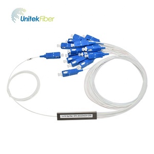 Reti centro dati ottico plc splitter mini acciaio tipo 1*16 SC UPC 0.9MM 1M 1.5M fibra splitter - Product Image 2