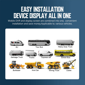 4Ch 1080P 720P תצוגת מסך HD IPS מגע מסך קול בקרת dvr צג 10.3 אינץ LCD מסך מרחוק בקרת mdvr צג