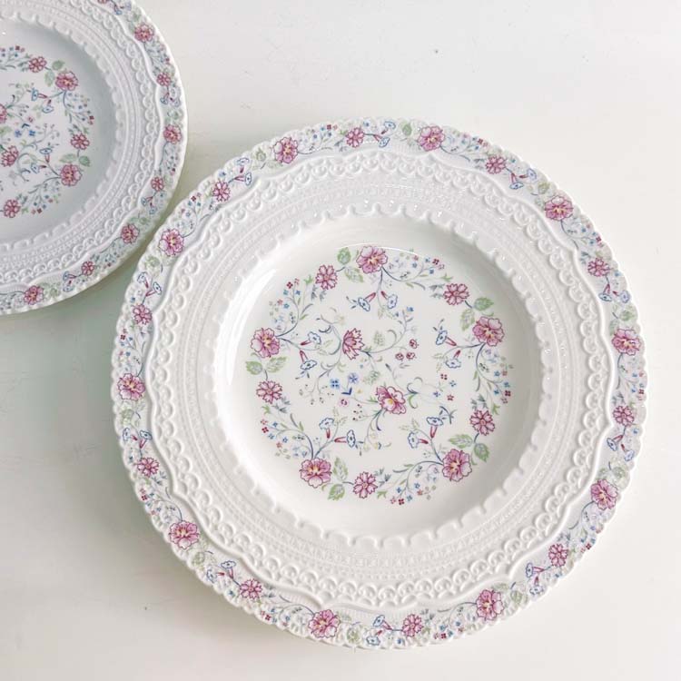 Assiette à pâtes italiennes blanche de 9 pouces
