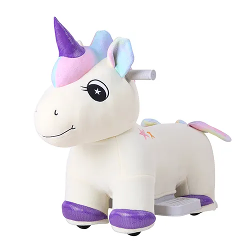 Juguetes para niños Unicornio montando coches de juguete para que los niños conduzcan