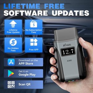 A30D V2.0 OBD2 Escáner Herramientas de diagnóstico Andriods/IOS APP EOBD OBD2 Lector de código Prueba bidireccional Herramienta de diagnóstico de coche - Product Image 6