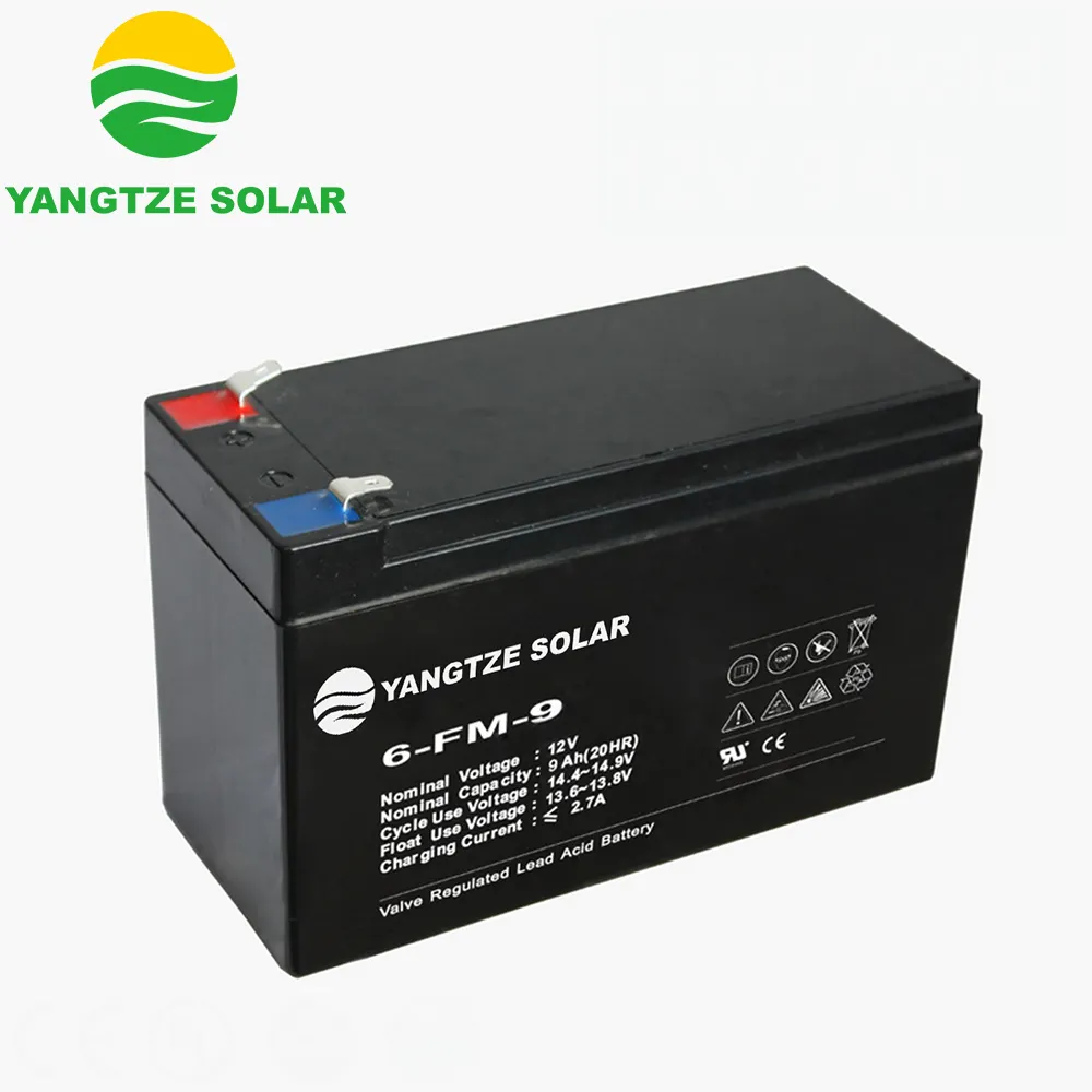 Yangtze Top Koop Lood-zuur 12V 9ah 20hr Ups Oplaadbare Batterij