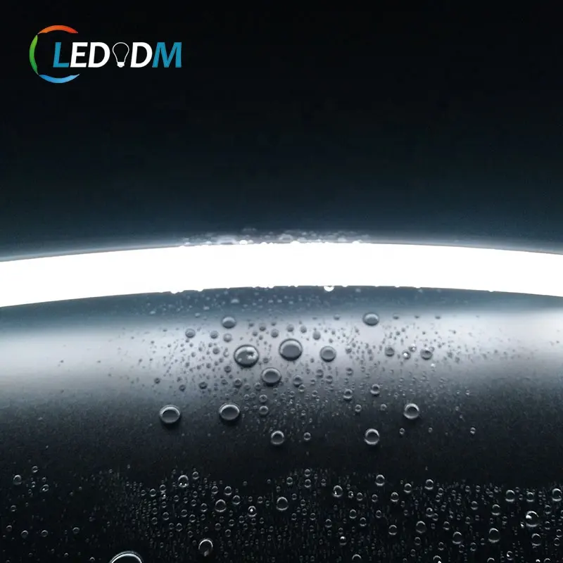 DC12V 24V led luce al neon flex luce lineare senza led punto 3000k 6000k 4000k led neon flex con profilo in alluminio clip per neon led