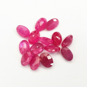SGARIT güzel takı 4*6mm 6*8mm Oval şekli doğal isıtmasız Burma yakut gevşek taş 3A yüksek kalite hakiki yakut - Product Image 1