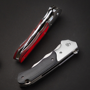 Yüksek sertlik paslanmaz çelik çok fonksiyonlu kamp için hayatta kalma aracı açık katlanır ahşap çakı OEM - Product Image 6