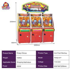 Lotterie Einlösung Münz schieber Afrika Unterhaltung Gold Fort Crazy Circus Spiel Arcade-Maschinen Münz schieber Te Koop - Product Image 5