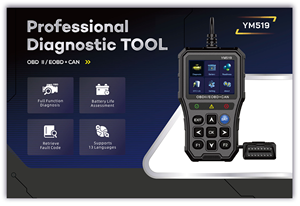 YM519 ObdII Fahrzeug Scan Professional Scan Tool 2,8-Zoll-Bildschirm Obd2 Code Reader Scanner Handheld Obd2 Test geräte - Product Image 2