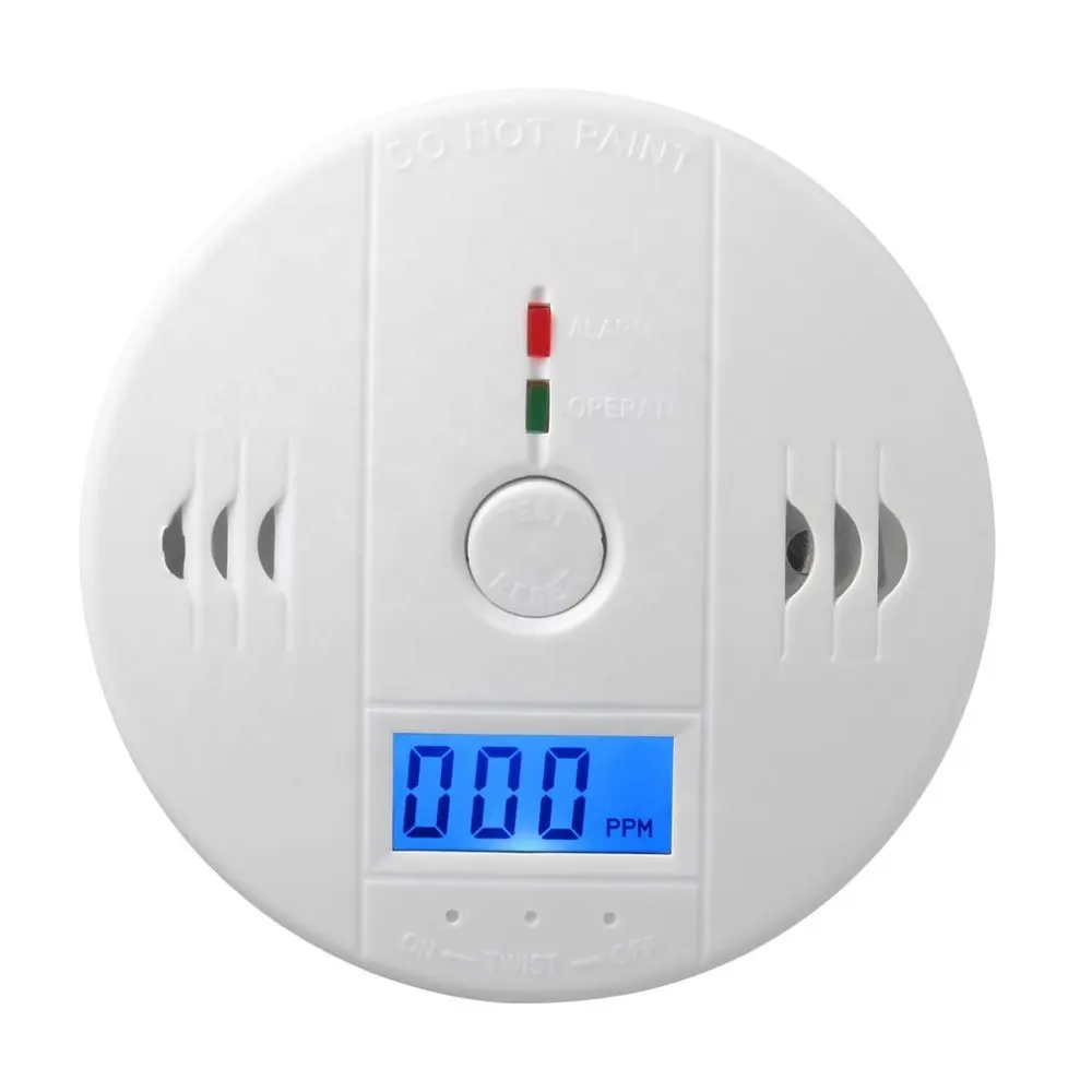 Household Battery Operated Standalone Carbon Monoxide Detector Sensor LCD Display Carbon Monoxide Alarm CO Detector