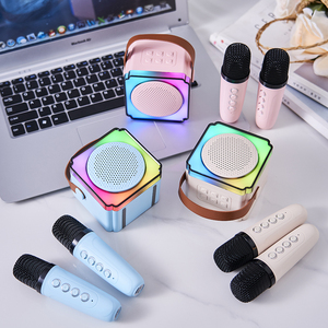 Alto-falante Bluetooth portátil OEM de fábrica para Home Theater Karaokê com sistema de som surround Mini microfone sem fio para KTV
