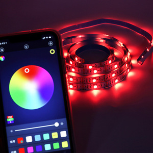 USB 5 м Светодиодная лента RGB инфракрасный ПВХ контроллер приложения для ТВ компьютера подсветка светящийся Декор пульт дистанционного управления гостиной - Product Image 3