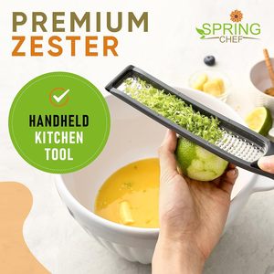 Bahar şef profesyonel büyük hamur Blender & ince Shred Zester paslanmaz çelik pişirme ve pasta araçları 2 ürün paketi gri - Product Image 6