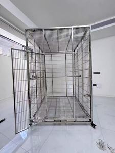 Cage pour perroquet moderne à double couche Cage à oiseaux en acier inoxydable solide antirouille et écologique - Product Image 6