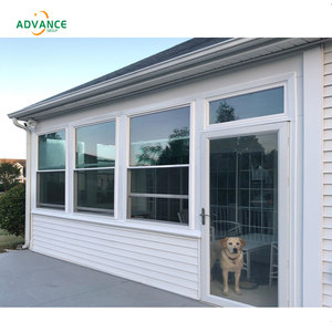 Kasırga ses geçirmez termal mola UPVC amerika Windows çift bölmeli pencere ekran pencere ile çin üretici - Product Image 6