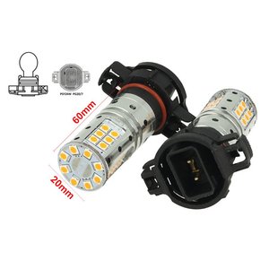 Psycanbus Canbus turuncu <span class=keywords><strong>LED</strong></span> dönüş sinyali lambası gerçek 12V 25W değiştirme için Audi A1 A3 A6 Q5 VW Golf VI Passat Touareg Opel Astra için