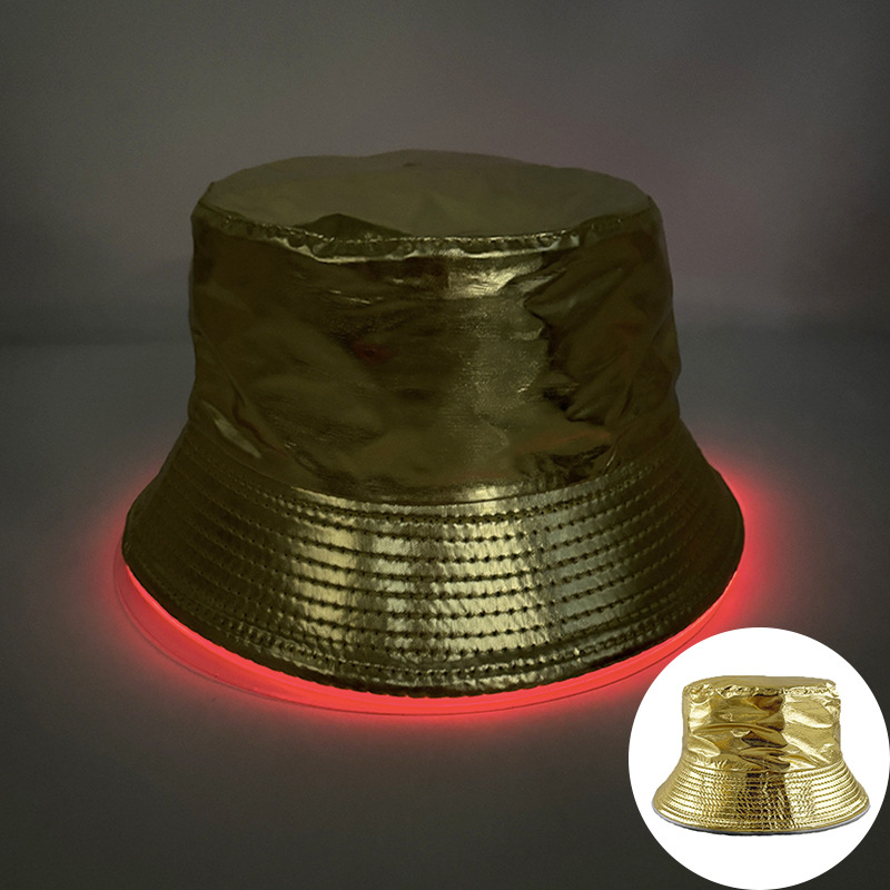 Cuero charol fondo dorado-luz roja