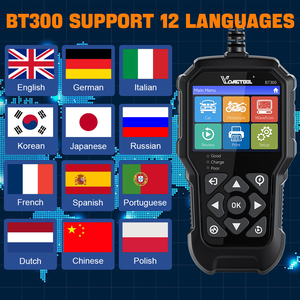 VDIAGTOOL BT300 yeni 6V-12V araba pil Test makinesi için araba pil yük testi şarj deşarj testi - Product Image 5