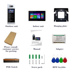 <strong>IP</strong> <strong>Intercom</strong> <strong>System</strong> for Apartment <strong>Intercom</strong> - <strong>Video</strong> Portero <strong>IP</strong> with IP65 Videophone &amp; Doorbell Camera RJ45