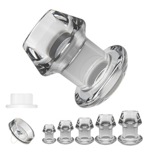肛门塞插入阴道肛门扩张器肛门镜扩张器性玩具透明假阳具前列腺供应商