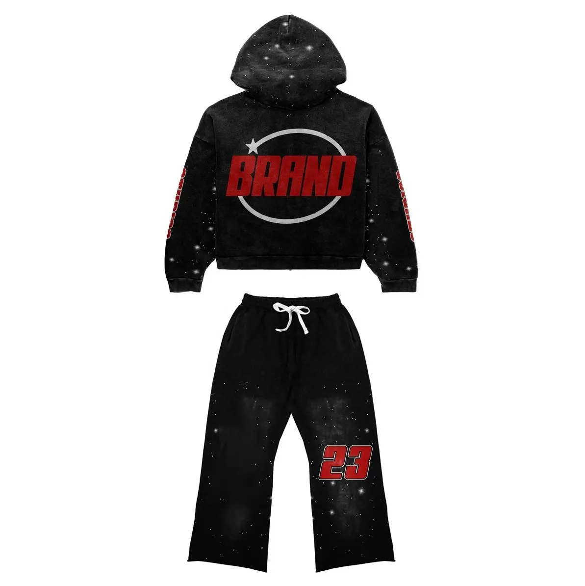 Pas Je Streetwear Joggers Hoodie Set Meisje Jongen Kleding Kids Trainingspak Aan