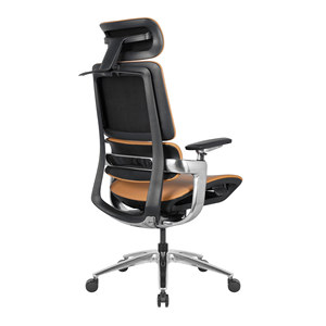 Luxus Executive Leders essel mit hoher Rückenlehne Ergonomischer Drehstuhl Verstellbare Kopfstütze Modern Home School Metal