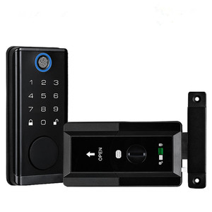 3-punkt-türschloss mit tastatur heim intelligentes steppverschlussverschluss fingerabdrucke eigenmarke schlüssellos eingangs-türschlösser - Product Image 1
