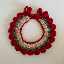 Collier tulipe rouge