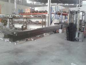 CE Empilhadeira Vidro Manipulação Equipamento 6M Aço Espeto. Carga 2500KG Ideal para portos e fábricas do vidro do transporte