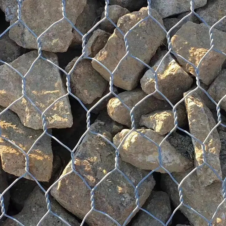 Cages de gabion en treillis métallique en fer soudé Gabion et maille durables