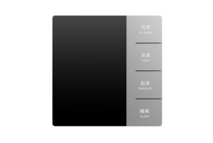 KNX/EIB 2 gang 4 keys gri KNX anahtarı paneli akıllı ev sistemi akıllı aydınlatma KNX akıllı anahtar - Product Image 4