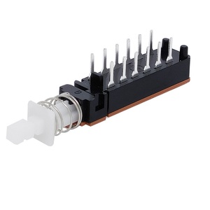 PBS-42H01L-F18 auf Drucksc halter 4 P2T durch Loch rechtwinklig Verriegelung Druckknopf schalter 4PDT - Product Image 3