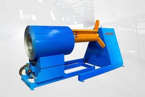 High Quality 5 Tons 10 Tons Hydraulic Decoiler Machine PLC Control <strong>System</strong> New Condition PPGI Raw Used Roll Forming Machine - Product Image 3