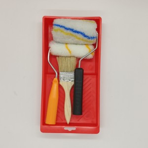 ชุดถาดทาสี4นิ้วพร้อมลูกกลิ้งและแปรงแปรงแปรงพลาสติก - Product Image 6