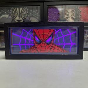 Bat người đàn ông nghệ thuật giấy khắc ánh sáng kỳ nghỉ bên món quà cạnh giường ngủ ánh sáng ban đêm trang trí nội thất nhựa khung ảnh món quà tốt nhất - Product Image 6