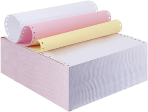 Papel sin carbón de impresión CB/CFB/CF 45-120GSM Papel de computadora NCR Hojas de papel Copias de formularios para factura - Product Image 2