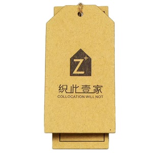 Recyclable Kraft Paper Swing <strong>Tags</strong>, <strong>Custom</strong> Logo Printing with <strong>String</strong> for Fashion Garments - Product Image 6