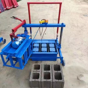 使いやすいメーカーマニュアル中空メーカー土壌粘土インターロッキングコンクリートセメントレンガブロック製造機 - Product Image 2