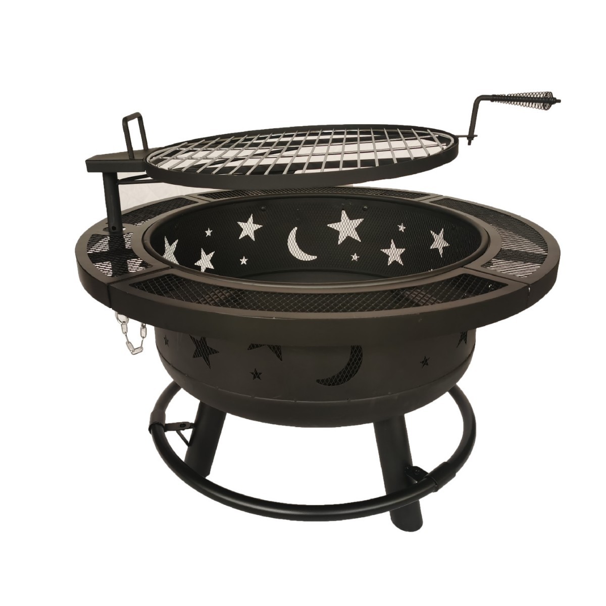 Black Rotating double-layer barbecue -81 Star small