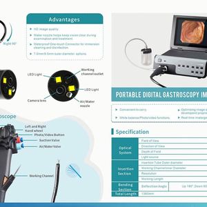 Prix usine Gastroscopie Instrument vétérinaire réutilisable Dispositif médical Endoscope vétérinaire portable coloscopie - Product Image 2