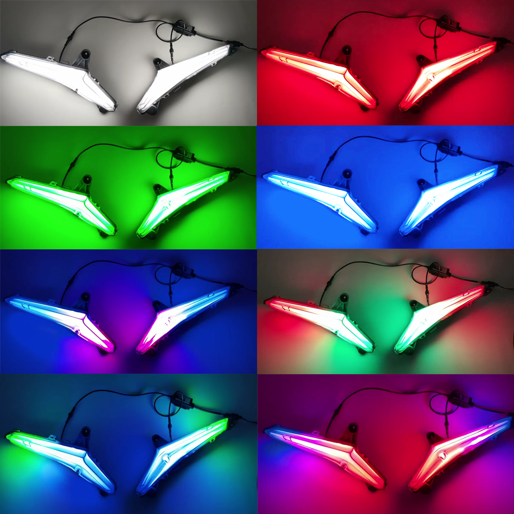 Chasing couleur de RVB + W et rotation séquentielle ambre