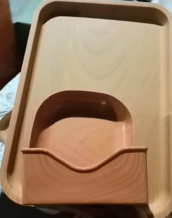 Couleur grain de bois 8 assiettes+1 base+1 plateau