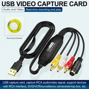 Video <strong>Capture</strong> USB 2.0 <strong>Capture</strong> <strong>Card</strong>, Drive-free AV Signal <strong>Capture</strong> Data Collector ,USB To RCA Cable - Product Image 3