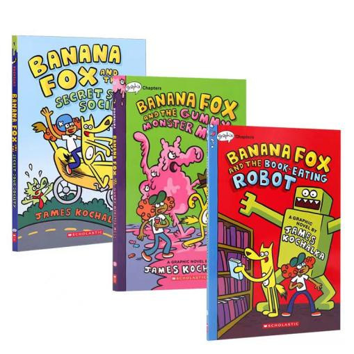 Banana fox-3 volumen set-papel estucado-color