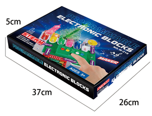 Kit di blocchi elettronici programmabili fai da te circuito vapore giocattolo fisico bambini esperimento scientifico educativo blocco di costruzione elettronico - Product Image 6
