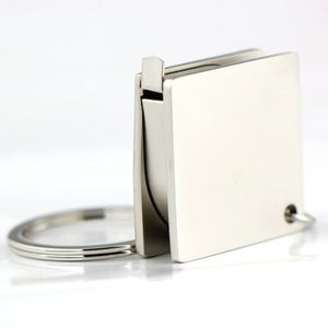 Bán Buôn Biểu Tượng Tùy Chỉnh 1.2M Mini Quảng Trường Kim Loại Có Thể Thu Vào Băng Đa Chức Năng Thuận Tiện Cai Trị Thời Trang Keychain - Product Image 6