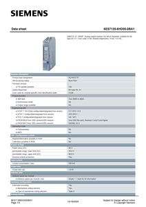 Original 6ES7135-6HD00-0BA1 SIMATIC ET 200SP Módulo de salida analógica PAC y controladores dedicados AQ 4XU/I estándar - Product Image 2