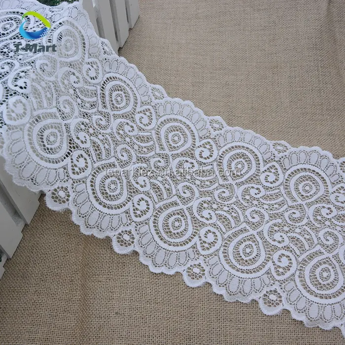 Biancheria intima da donna Spendax fascia di pizzo elastico elegante decorativo a uncinetto 3D con motivo floreale alla moda con pizzo occidentale