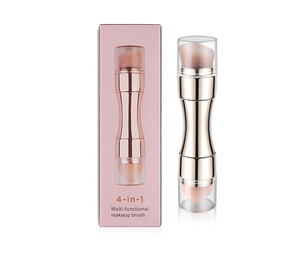 Toptan 4-in-1 çok fonksiyonlu fondoten allık göz ve dudak balsamı makyaj fırçası Set sınır ötesi Fan tarzı fırçalar - Product Image 2