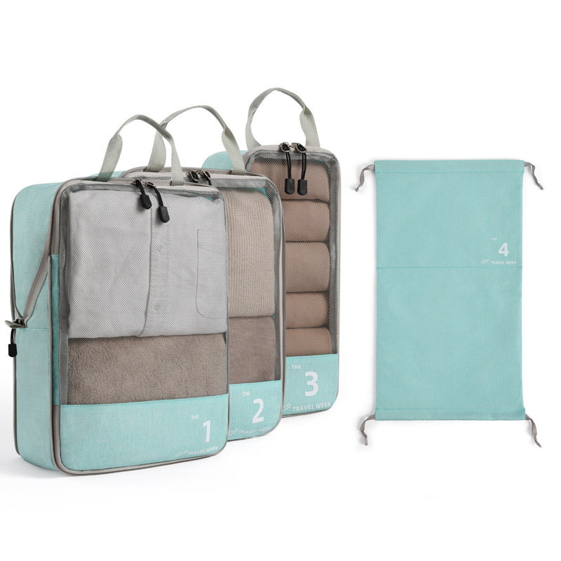Four-piece set (blue)