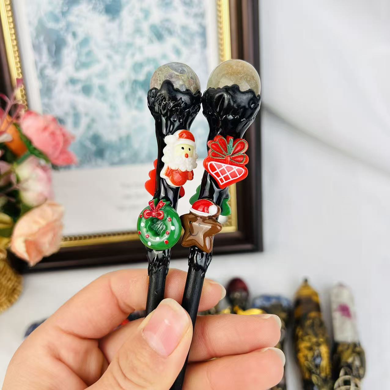 horquilla/varita de navidad